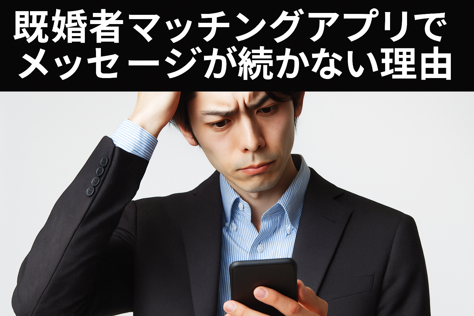 既婚者マッチングアプリでメッセージが続かない理由と返信率を上げるコツ